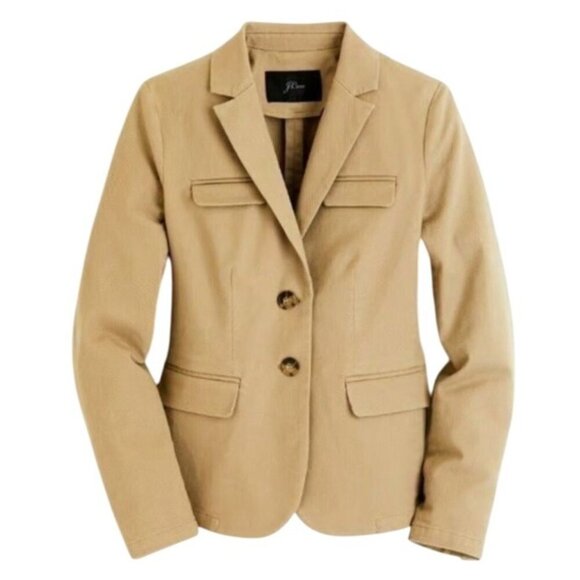 J. CREW Deconstructed Twill Blazer - Picture 1 of 14